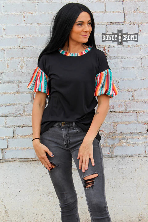 Sunland Serape Sleeve Top