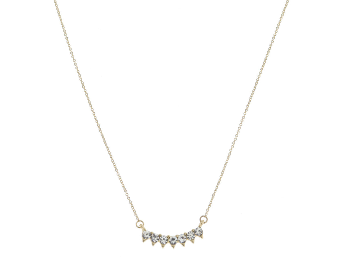 Jane Marie Spiked Crystals Necklace