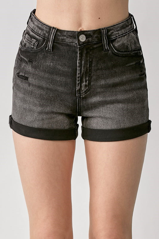 Risen Black Shorts