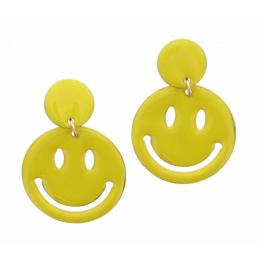 Jane Marie Smiley Face Earring